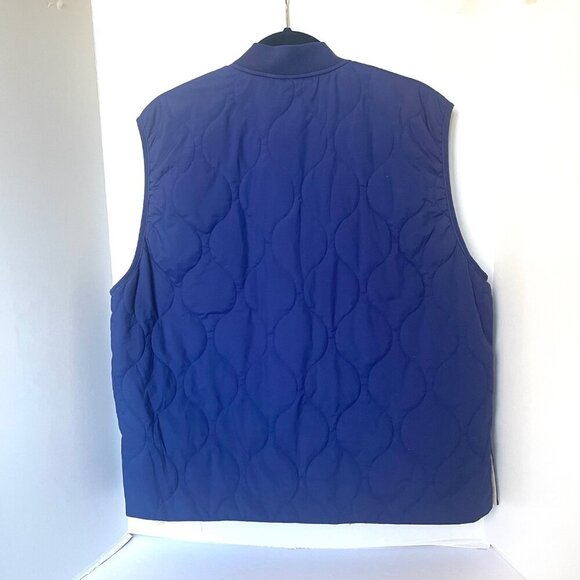 Tilley Coppin Golf Vest Mens XXL Blue Full Zip Lightweight Quilted Pockets UPF50 - Picture 2 of 5